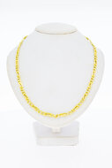 18 Karaat geel gouden Valkoog Collier - 44 cm