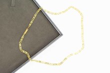 18 Karaat geel gouden Valkoog Collier - 44 cm