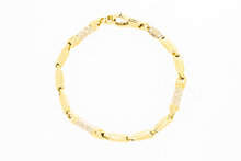 18 Karaat goud Staafjes armband -19,2 cm