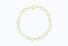 14 Karaat Jasseron armband - 20,2 cm