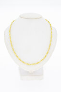 14 Karaat goud gevlochten Collier - 38 cm