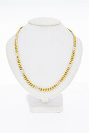 Gourmet ketting 14 karaat goud - 45,5 cm