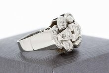 18 Karaat witgouden Diaman ring - 16,8 mm