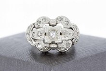 18 Karaat witgouden Diaman ring - 16,8 mm