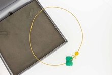18 Karaat Nobilia Collier met hangers-45,5 cm