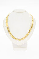 14 Karaat geel gouden Gourmet Collier - 43,5 cm
