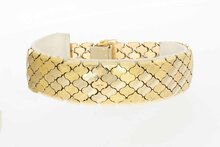 14 Karaat gouden vintage armband - 21 cm