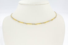 14 Karaat gouden Staafjes Choker - 46,4 cm