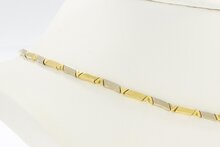 14 Karaat gouden Staafjes Choker - 46,4 cm