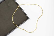 14 Karaat gouden Staafjes Choker - 46,4 cm
