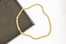 14 Karaat goud Koffieboon Collier - 42 cm