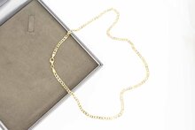 Geelgouden Valkoog ketting 14 Karaat - 52,6 cm