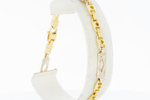 18 Karaat platte Koningsarmband - 21 cm