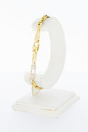 18 Karaat platte Koningsarmband - 21 cm