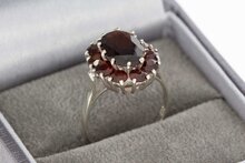 8 Karaat Markies Granaat ring - 15,8 mm