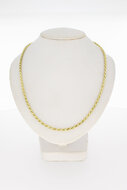 Koord schakelketting 14 Karaat - 50 cm