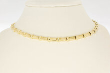 Staafjes ketting 14 karaat goud - 45,5 cm