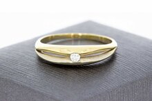 14 Karaat diamant ring  van goud - 19,9 mm