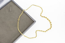 14 Karaat "oplopende" Koordketting - 50 cm