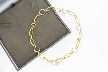 14 Karaat bicolor "Zinzi" Collier - 45 cm