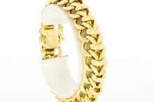 Gevlochten armband 18 Karaat goud - 20 cm