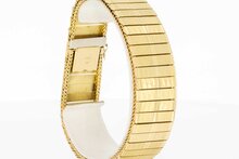 Plaatjes armband 18 karaat goud - 20 cm
