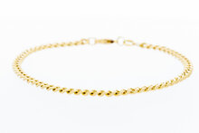 14 karaat goud Gourmet armband - 23 cm