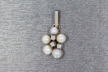 14 Karaat gouden Edelsteen kettinghanger