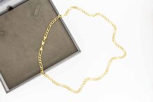 18 karaat gouden Figaro ketting - 58 cm