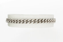 18 karaat witgoud Gourmet armband - 18 cm