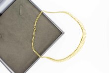 Zonnenstraal Collier 14 Karaat goud - 42 cm