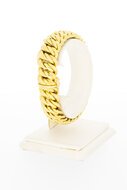 gevlochten 18 Karaat goud armband - 19,2 cm
