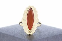 Vintage 14 Karaat Carneool ring - 17,4 mm