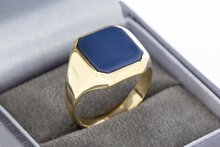 14 karaat Lagensteen Zegelring heen - 19,1 mm