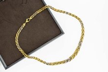 14 Karaat Vossenstaart ketting - 47,5 cm