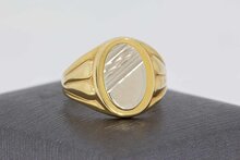 14 Karaat bicolor Statement ring - 19,3 mm