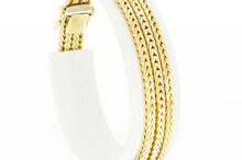 14 karaat goud Vintage armband - 18,5 cm