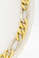 18 Karaat Figaro gouden ketting - 60,5 cm