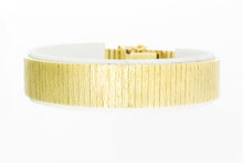 14 karaat brede schakelarmband - 18,5 cm