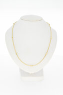 14 karaat gevlochten Koordketting - 47,5 cm