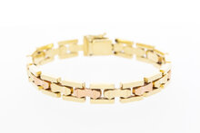 Vintage Tank armband 14 karaat goud - 19 cm