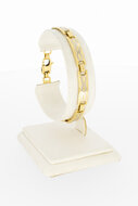18 karaat gouden bicolor armband - 18,5 cm