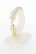 14 karaat bicolor gouden Slavenarmband
