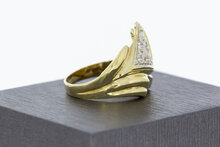 14 Karaat ring met Zirkonia - 18,6 mm