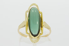 14 Karaat gouden Toermalijn ring - 18,6 mm