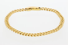 Gourmet armband 14 karaat geel goud - 21 cm