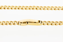 Gourmet armband 14 karaat geel goud - 21 cm