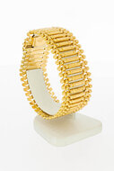 Brede Vintage armband 18 Karaat goude - 19 cm