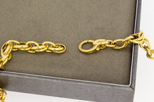 Anker heren ketting 18 karaat goud - 46 cm