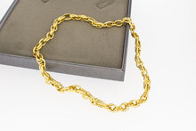 Anker heren ketting 18 karaat goud - 46 cm